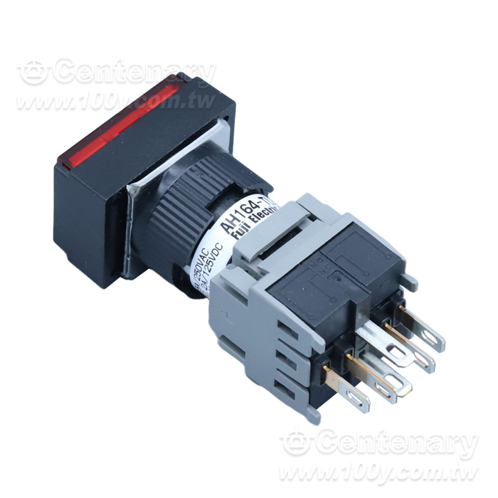 Fuji Electric_帶燈按鈕開關長方基座瞬動型 - 99576 產品圖片