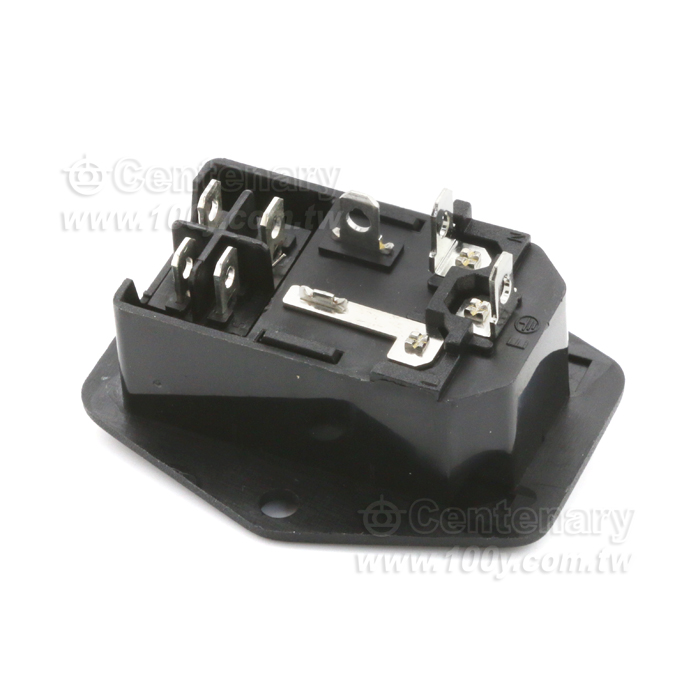 C14 3P AC Power Switch With Fuse & Lamp (3P SOCKET) - 102325 Product Image
