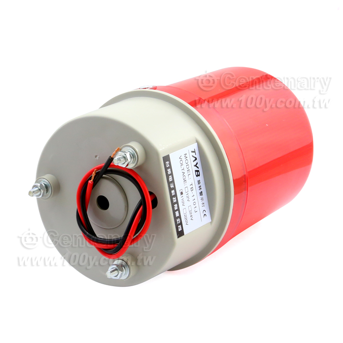 LED旋轉發光 帶聲音 警示燈24V-綠色 - 103705 產品圖片