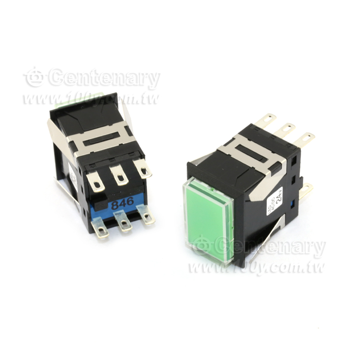 IDEC_長方形照光按鈕開關 瞬時型 SPDT - 101000 產品圖片