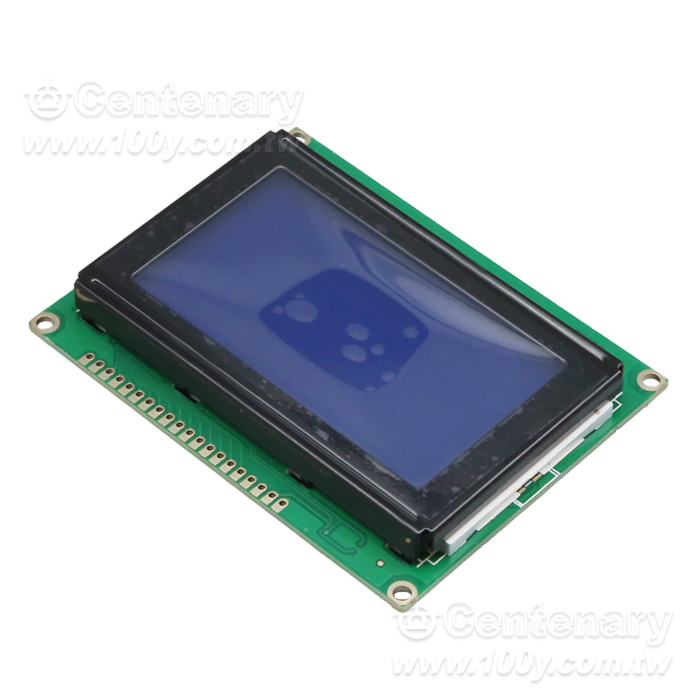 繪圖LCD 5V (藍屏白字) 128*64 Dots 並口 - 101214 產品圖片