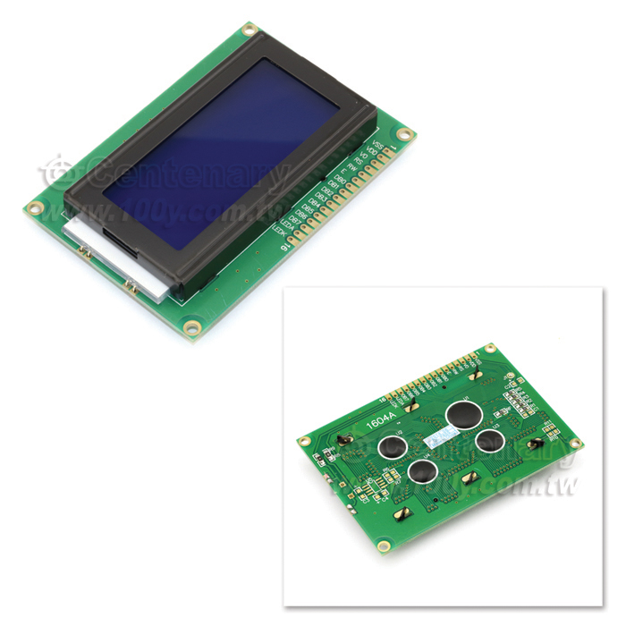 16*4 字符型 LCD 5V (藍屏白字) 並口 - 101219 產品圖片