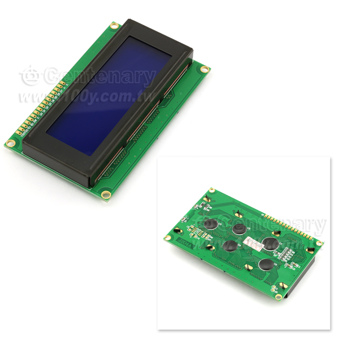 20*4 字符型 LCD 5V (藍屏白字) 並口 - 101221 產品圖片