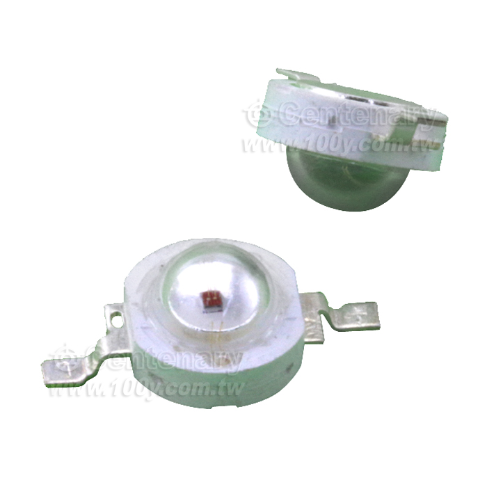 1W高功率紅光LED，50-90LM,光宏42mil芯片 - 100960 產品圖片