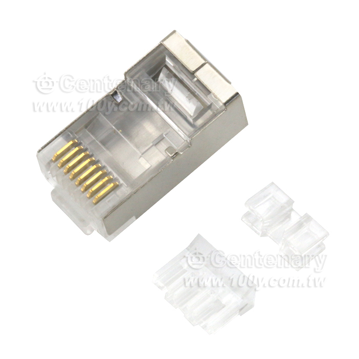 Cat.6 RJ45 8P8C  三件式屏蔽水晶頭 - 103619 產品圖片