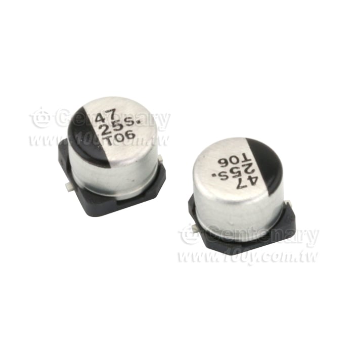 SMD電解電容 10uF/50V ±20% 105℃ - 102663 產品圖片