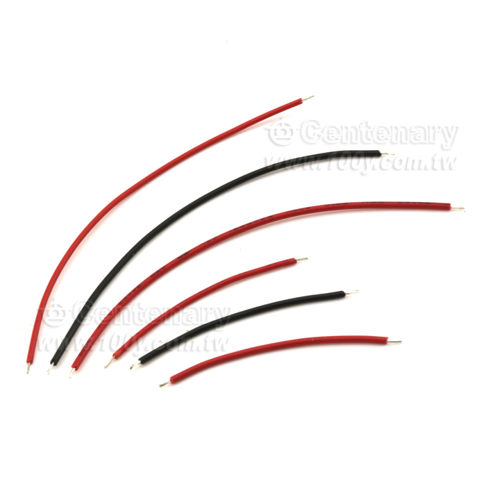 26AWG 雙頭上錫3mm  長100mm黃色  7/0.16 - 65917 產品圖片