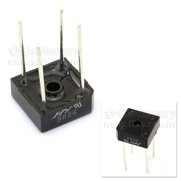 橋式整流器 600Vrrm/8A 無鉛 - 94085 產品圖片