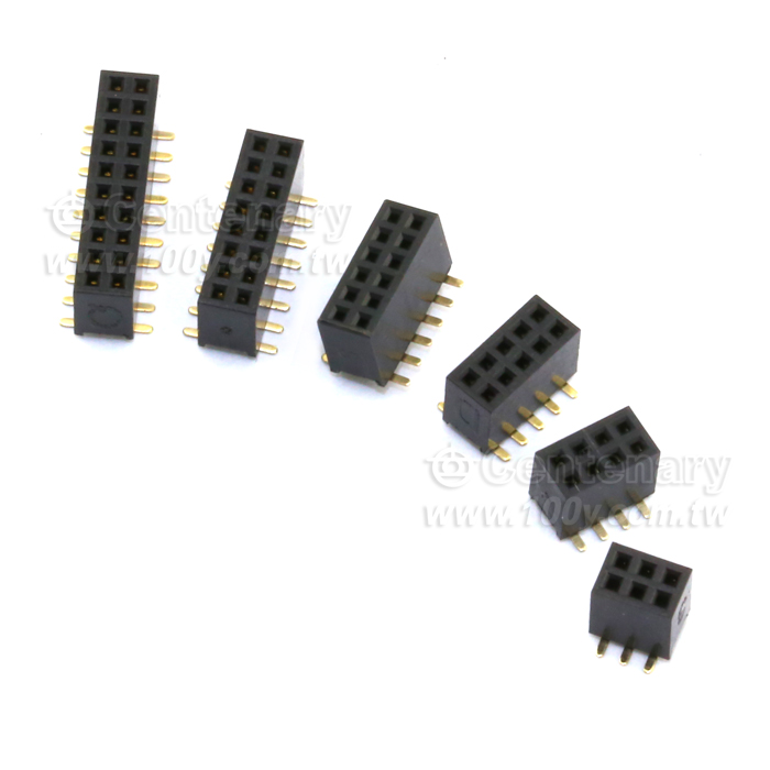 1.27mm Pitch Female Header Receptacles- Double Row - 112309 Product Image