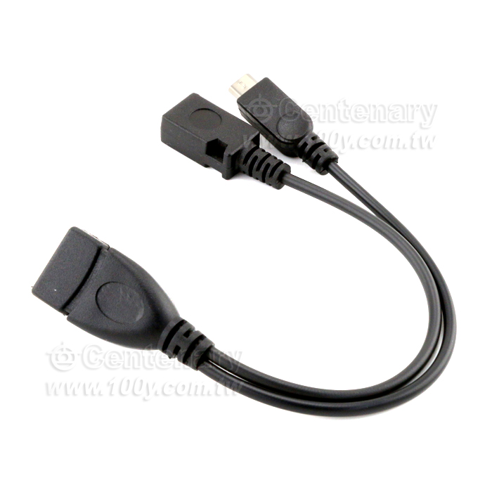 OTG to MicroUSB轉USB母Host數據線 19.5CM - 104466 產品圖片