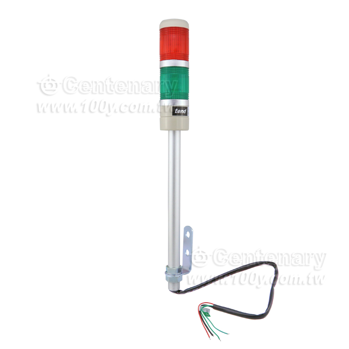 φ50桿式多層警示燈 二層 24V-紅綠 - 104584 產品圖片