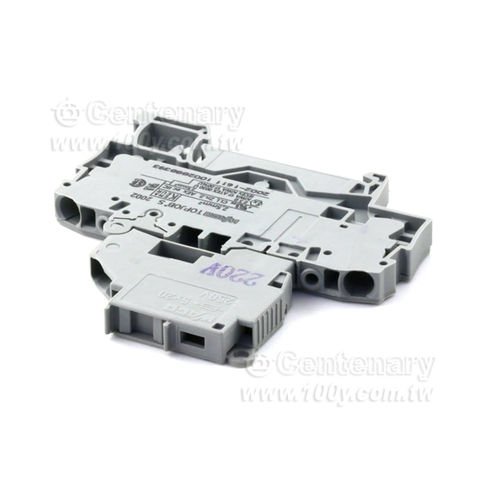 保險絲端子臺+邊蓋+LED AC/DC220V - 105254 產品圖片
