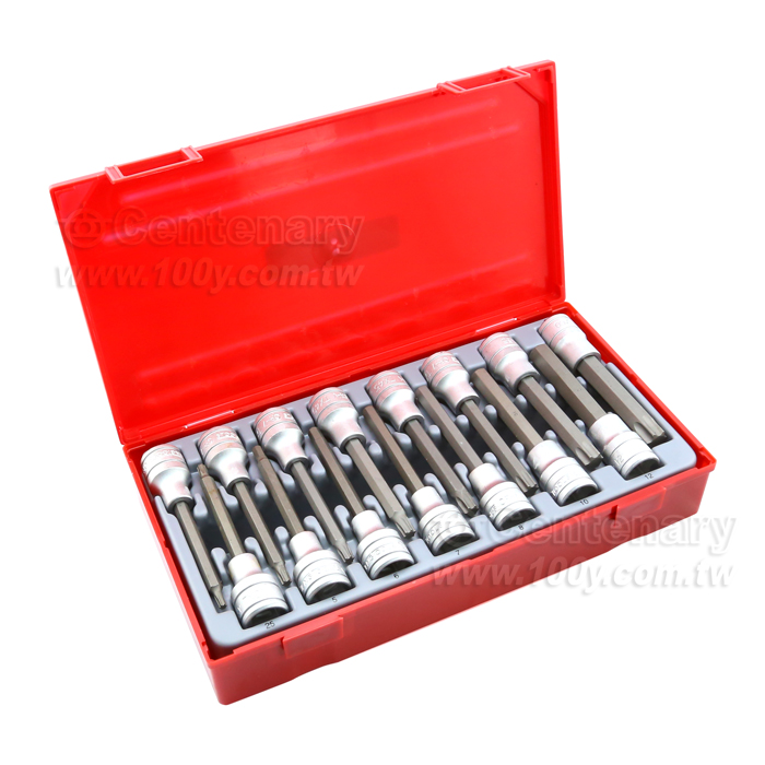 TENGTOOLS_1/2” drive hex & TX bit Socket Set - 105322 Product Image