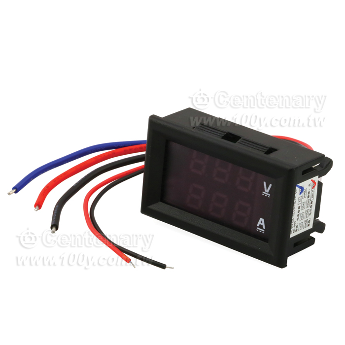 電壓表電流表頭一體 DC100V 紅藍雙色 50A - 103038 產品圖片
