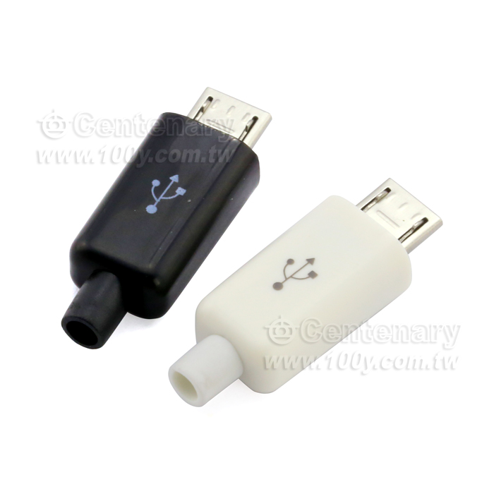 MICRO USB2.0 公頭5P插頭連接器 - 105727 產品圖片