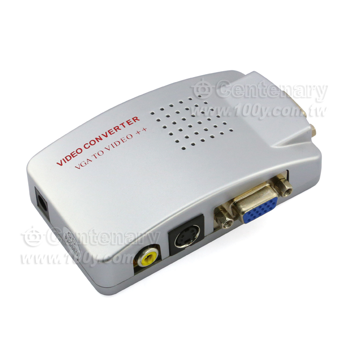 AV/S IN 轉VGA OUT  轉換器 - 106076 產品圖片