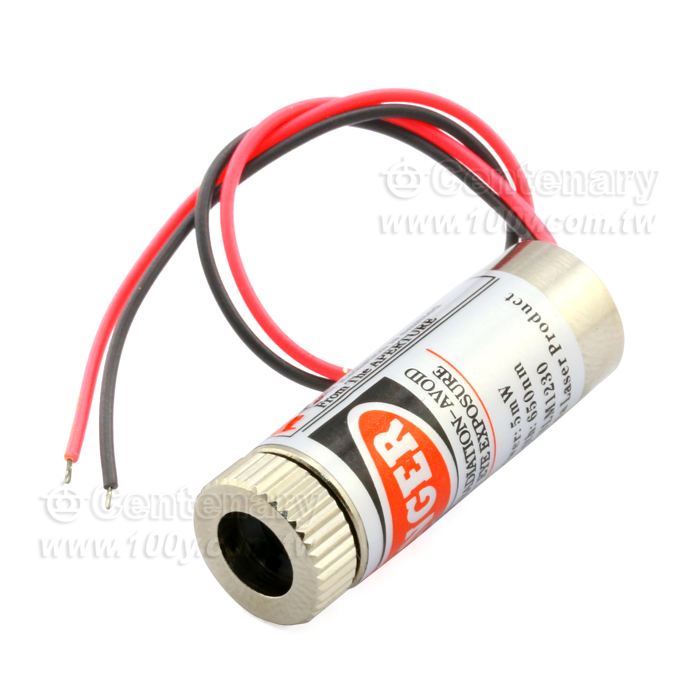 5mW 紅色點狀/可調焦距(650nm)3.0V-5V - 106340 產品圖片