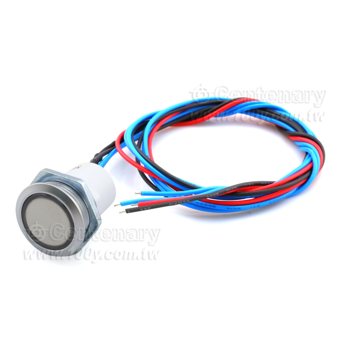 無段Φ19mm 不防水型金屬按鈕開關-黃色 - 91376 產品圖片