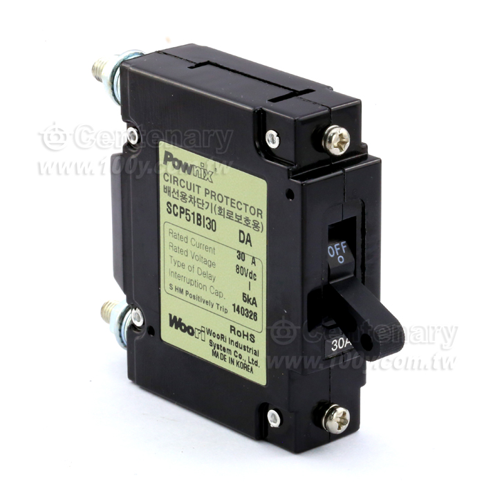 無熔絲過載斷路器 1P/30A DC80V - 106517 產品圖片