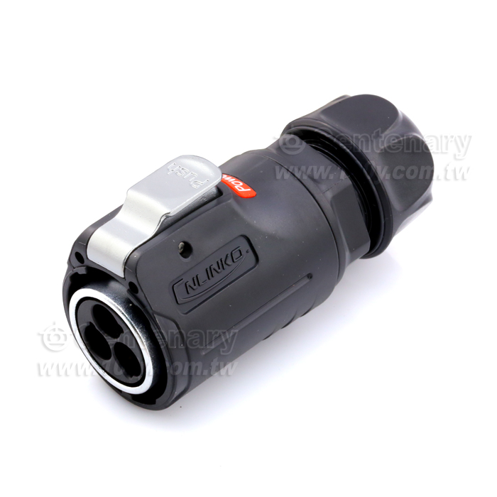 Cnlinko  LP24 type 3 Pins Male Plug/Multi core power supply Industrial waterproof connectors - 108129 Product Image