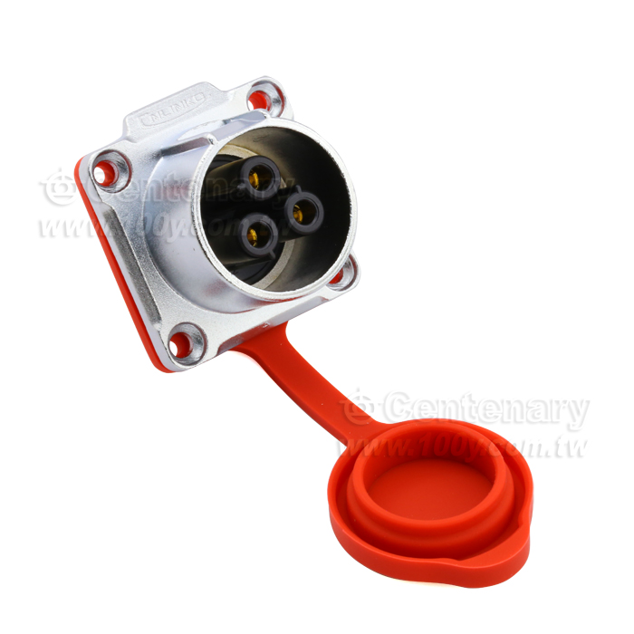 Cnlinko  LP24 type 3 Pins Female socket/Multi core power supply Industrial waterproof connectors - 108130 Product Image