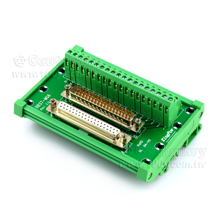 DB37 Male and Female Head Forward Terminal Station Module - 108716 Product Image
