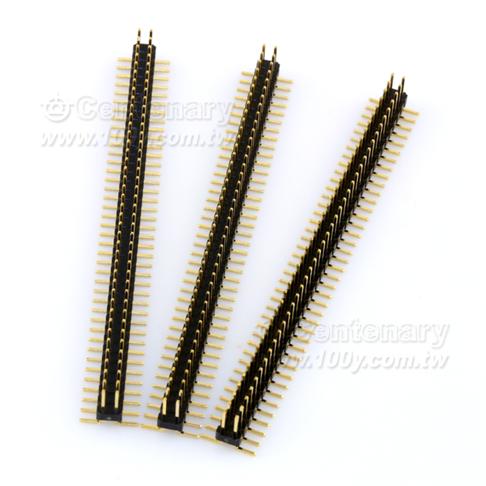 P:2.54mm Double Row Straight  Pin Headers SMD - 108479 Product Image