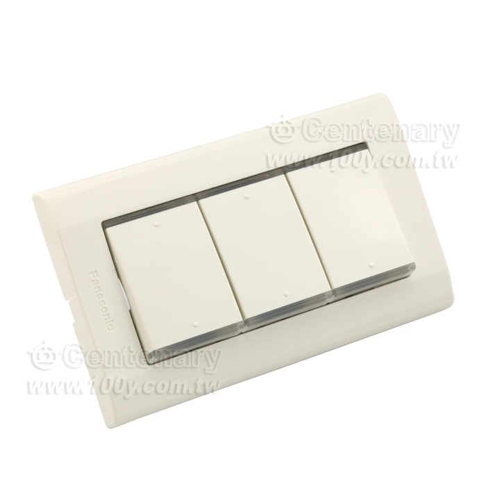 埋入式螢光開關C(參) (附蓋板)15A 110V AC用 - 108841 產品圖片