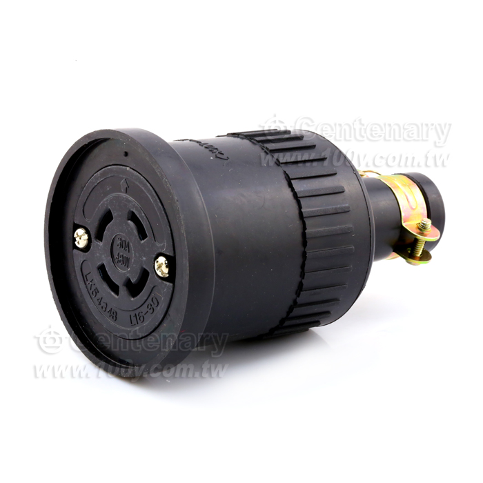 L16-30C 引掛式橡膠中間插座4P 30A / 480V - 108805 產品圖片