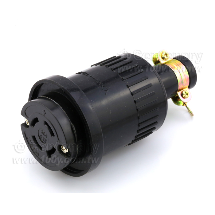 L17-30R Bakelite Locking Rubber Cord Connector - 108914 Product Image