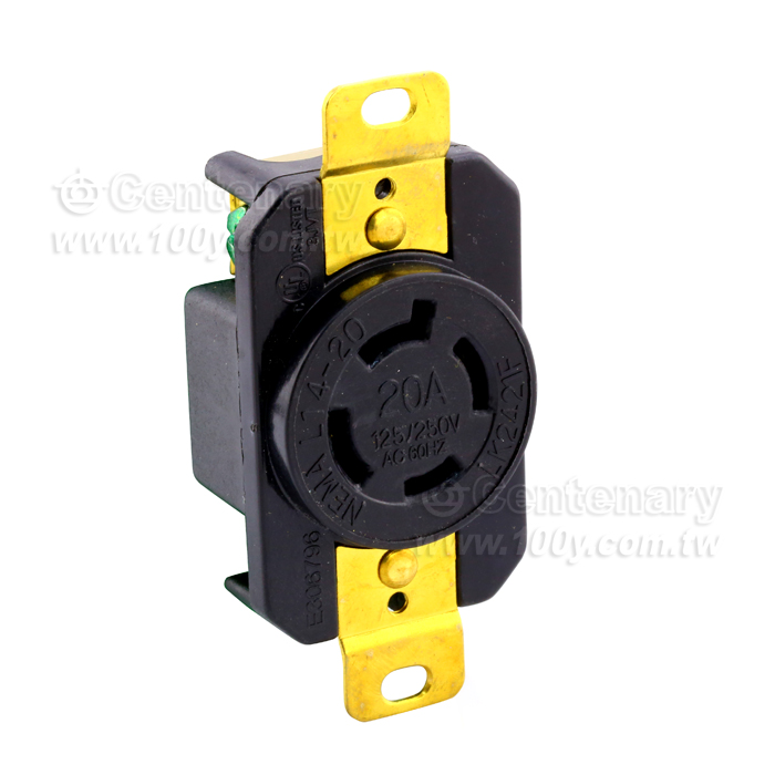 L14-20R 引掛式暗插座 4P 20A/125/250V - 108613 產品圖片