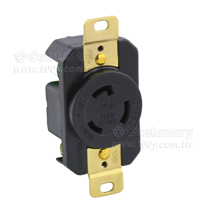 NEMA L6-20R Locking Receptacle - 99019 Product Image