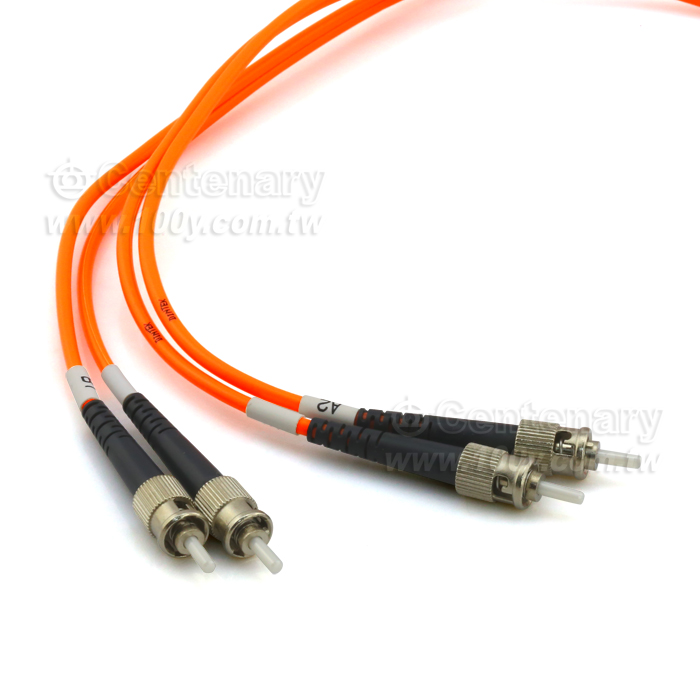 ST/PC-ST/PC多模雙芯光纖跳線 1M - 124047 產品圖片