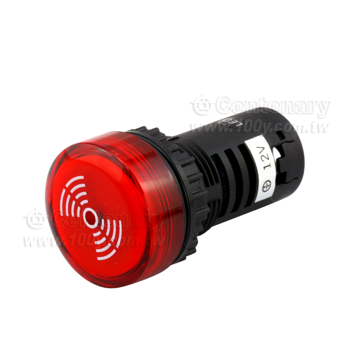 22mm LED 蜂鳴指示燈 12V - 109371 產品圖片