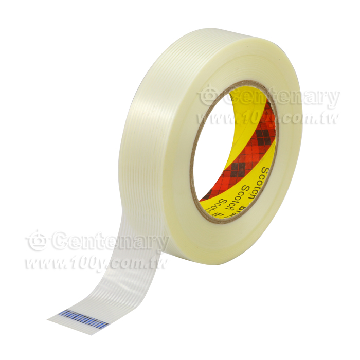 3M_High Temperature Strength Sticky Striped Fiberglass Tape - 126498 Product Image