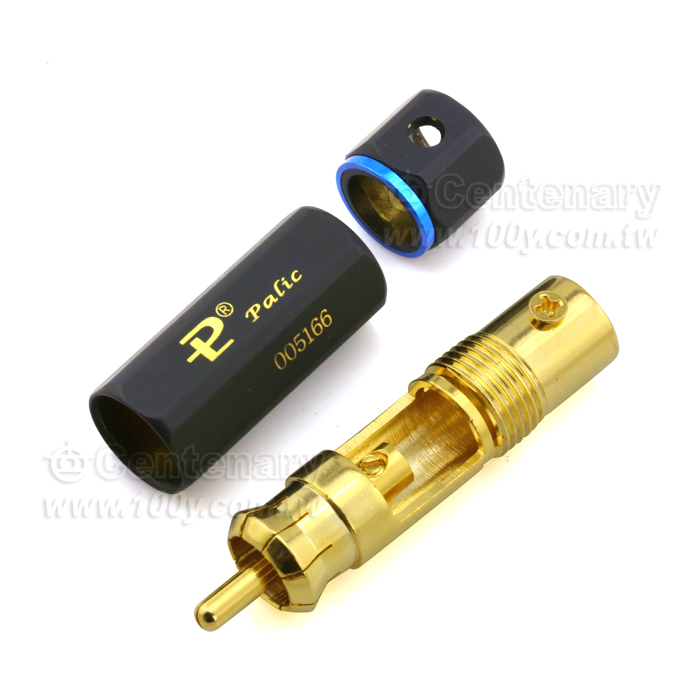 Gold-Plated Lockable Free Solder RCA Plug - 109933 Product Image