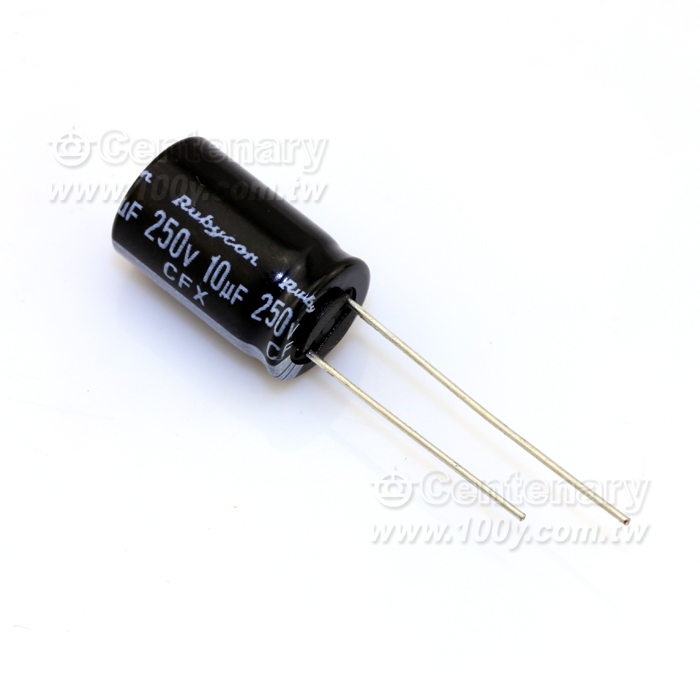 Rubycon_10uF/250V Miniature Aluminum Electrolytic Capacitor - 101640 Product Image