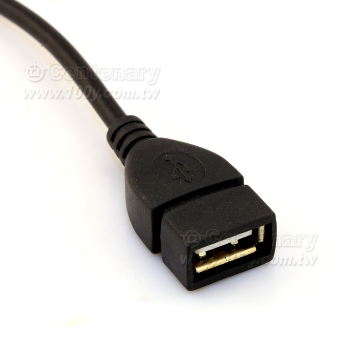 MicroUSB(M)-USB-A(F) 左彎OTG Host 數據線 - 103111 產品圖片