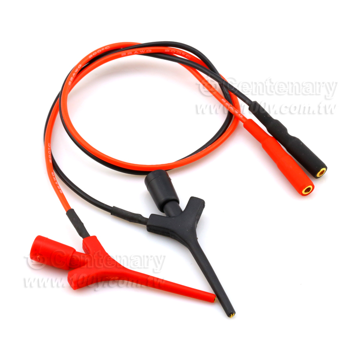Silicone Wire With Gold-Plated Mini-Test Line Hock+2mm Lead IC Test Clip - 110099 Product Image