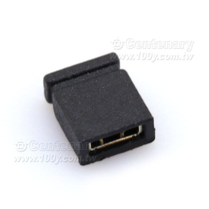 P:2.0 閉口-跳線帽-短路帽  H:5mm  黑色 - 106911 產品圖片