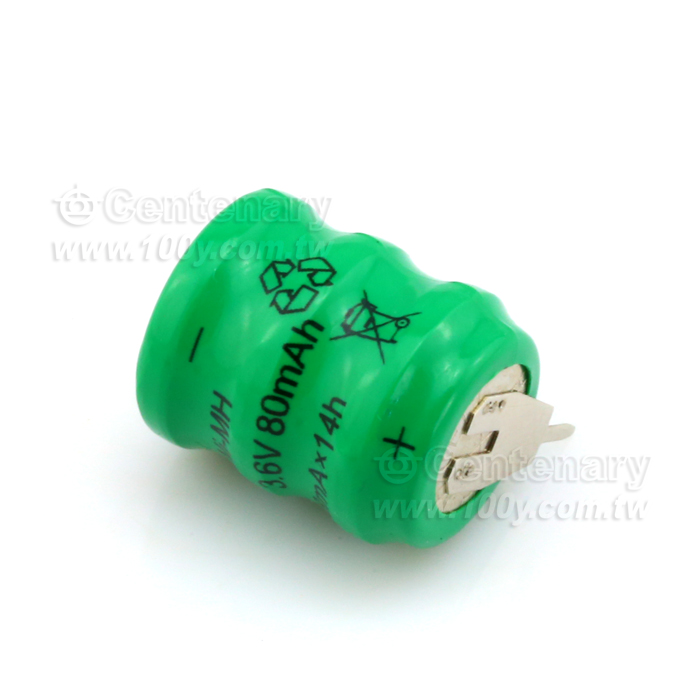 可充電鎳氫電池 3.6V/80mAh - 110285 產品圖片