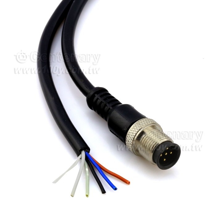 Straight 5P Male Head M12 Waterproof Sensor Cable - 166117 Product Image