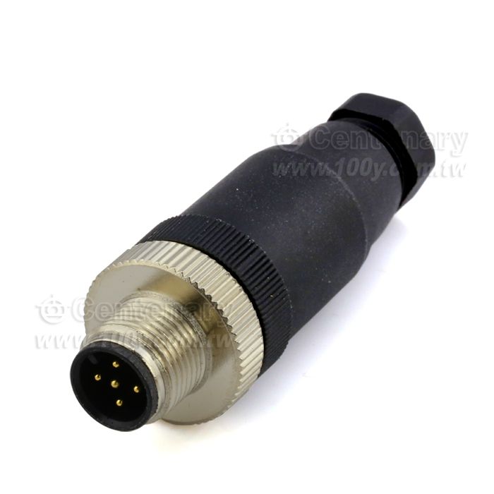 Straight 5P Male Head M12 Sensor Waterproof Connector - 110660 Product Image