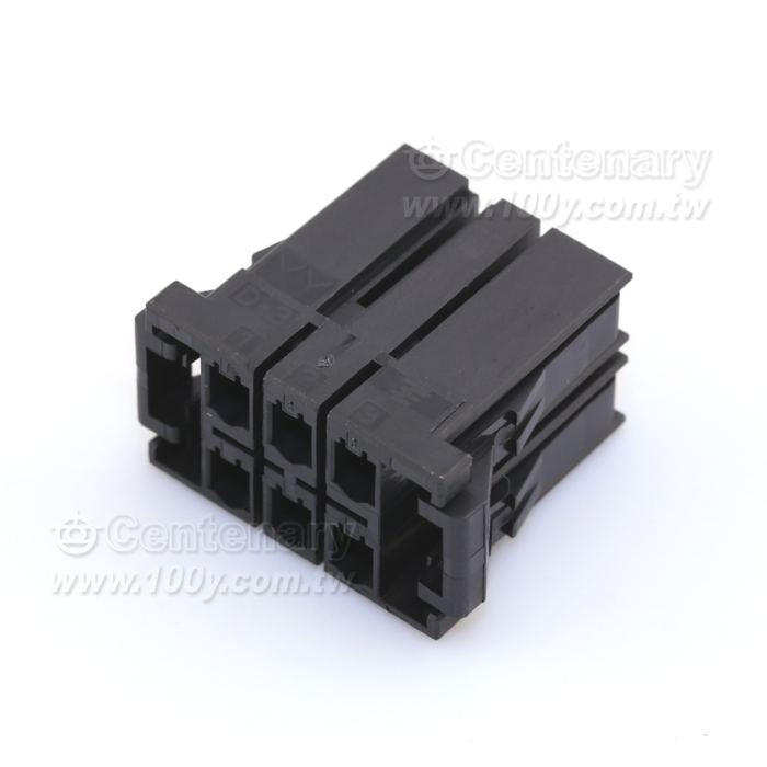 TE  6 Position Rectangular Housing Connector Plug Black 0.200" (5.08mm) - 110536 Product Image