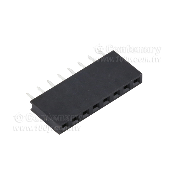 TE_2.54mm Pitch SIL Vertical PC Tail Socket Assembly - 110434 Product Image