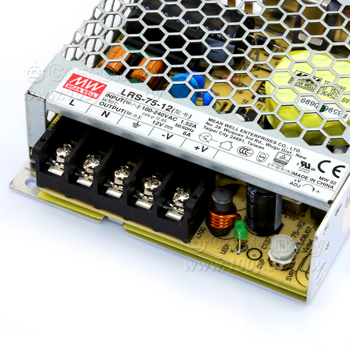MEAN WELL_75W Single Output Switching Power Supply - 109686 Product Image