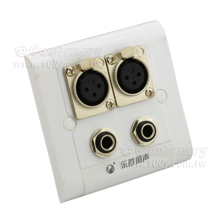 Two XLR Balanced Socket+6.35mm Straight Seat - 110415 Product Image