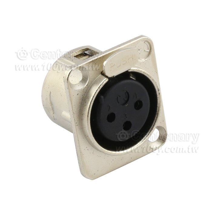 3P XLR Female Macaque Female XLR Socket Base Caron - 110408 Product Image