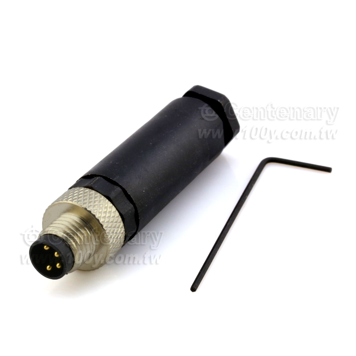 4P Male M8 Sensor Waterproof Connector - 110671 Product Image