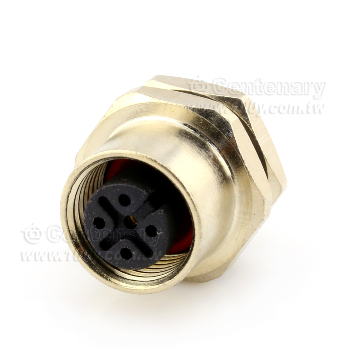 Solder 8P Female Socket_M12 Sensor Waterproof Connector - 112291 Product Image